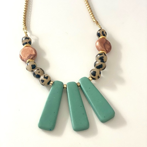 Handmade Polymer Clay Statement Necklace - Picture 2 of 5